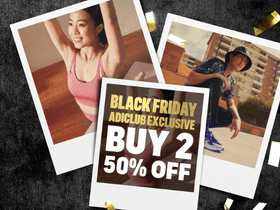 Adidas Black Friday Sale: Buy 2 Get 50% OFF on Your Shopping